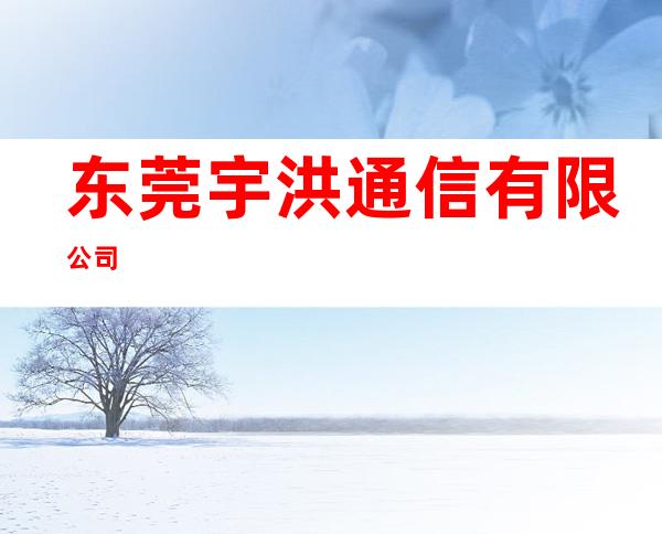 东莞宇洪通信有限公司